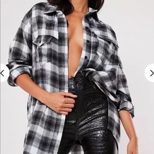 Missguided oversized flannel